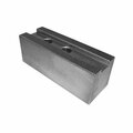 Stm 400mm Rectangular Soft Top Jaw With Inch Serration Piece - 80mm Height, 3PK 491090PK